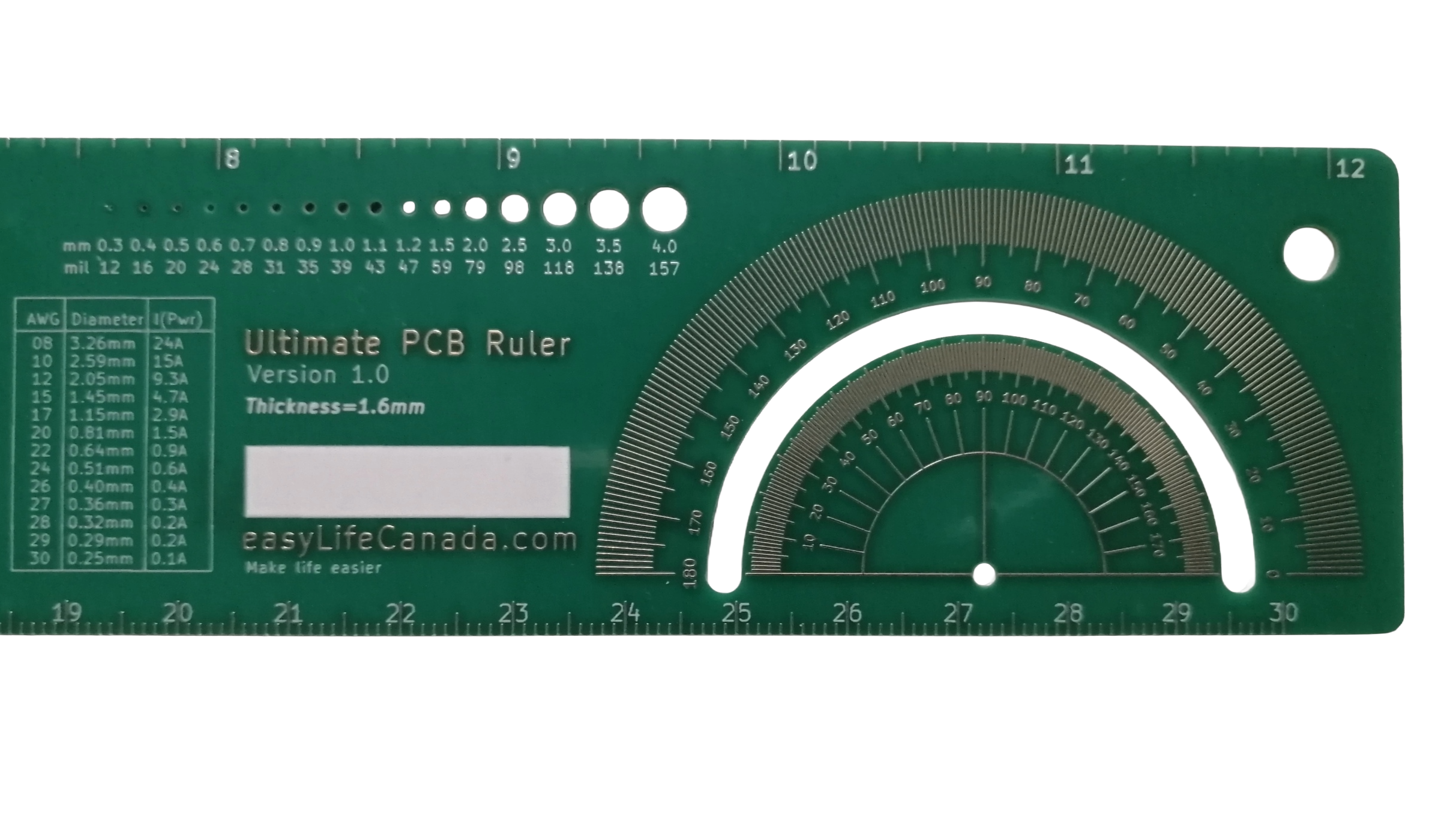 Ultimate PCB Ruler - 12 inches